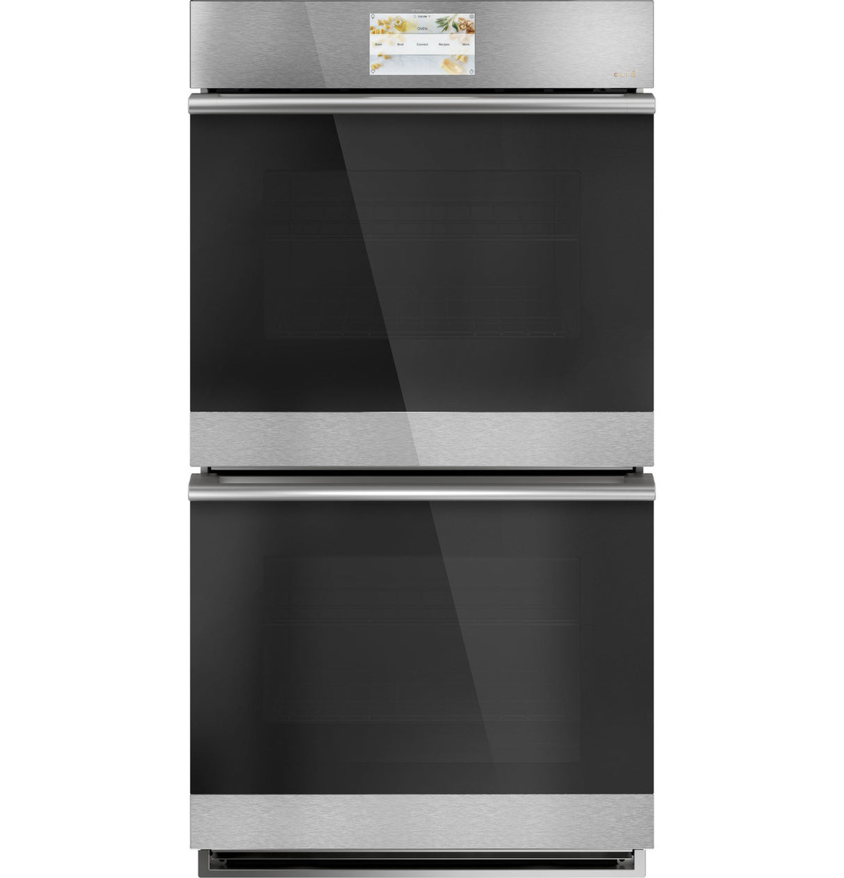 Café CKD70DM2NS5 27 inch double wall oven in Platinum Glass front view