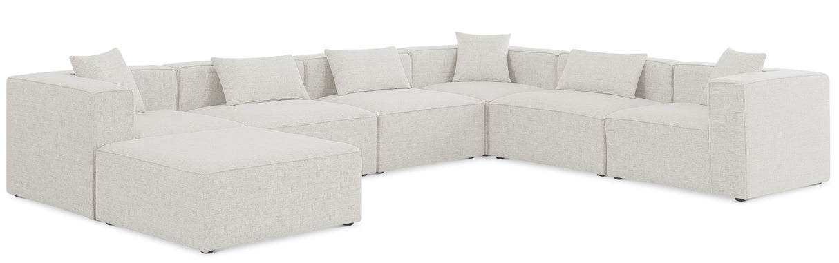 Cube - Linen 7 Piece Modular Sectional