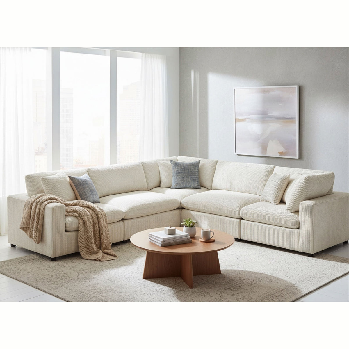 Chelsea - Modular 5 Piece Sectional