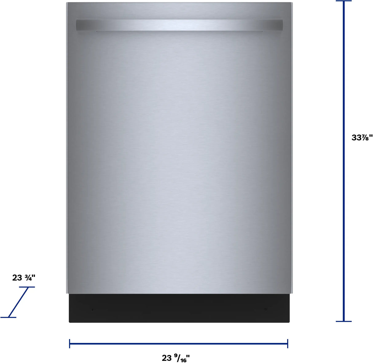 Bosch SHX78DM5N dimensions and measurements diagram
