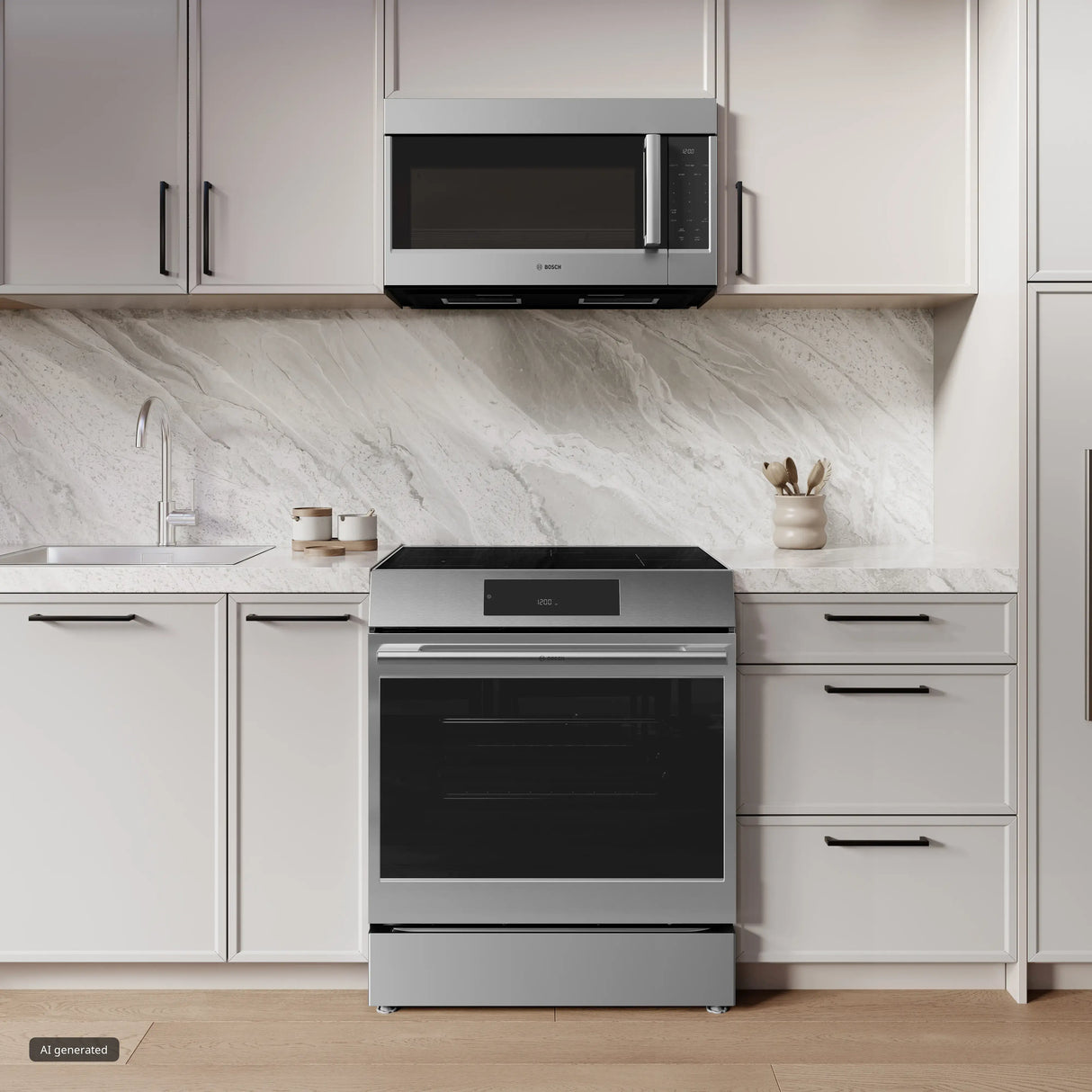 Bosch HIF5050MU induction range close-up