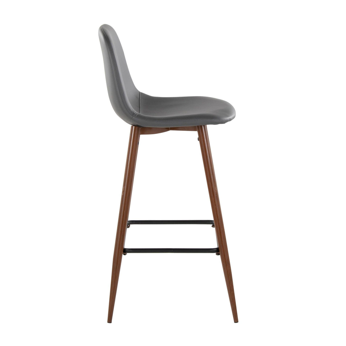 Pebble - 30" Fixed-Height Barstool (Set of 2) - Dark Gray