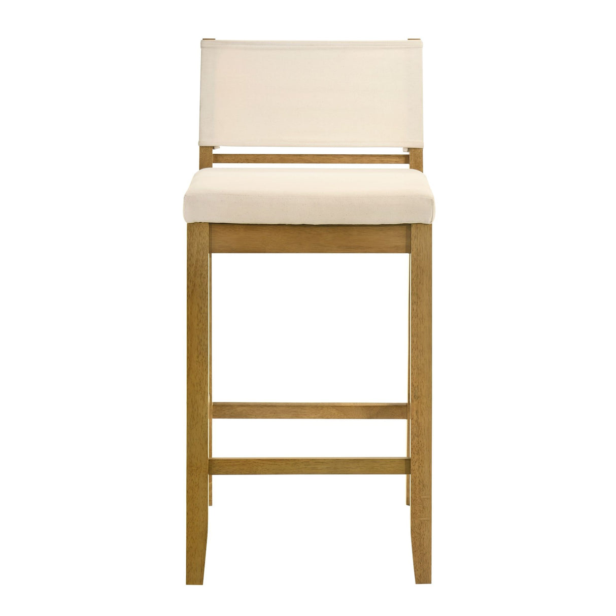 Yaneli - Contemporary Natural Wood Bar Height Kitchen Bar Stool