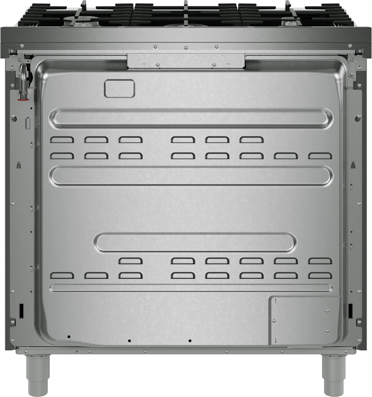Bosch HDS5657U dual fuel range detail view