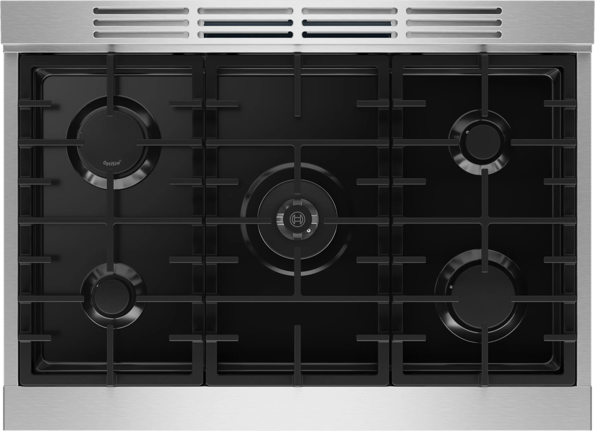 Bosch HDS5657U dual fuel range oven interior