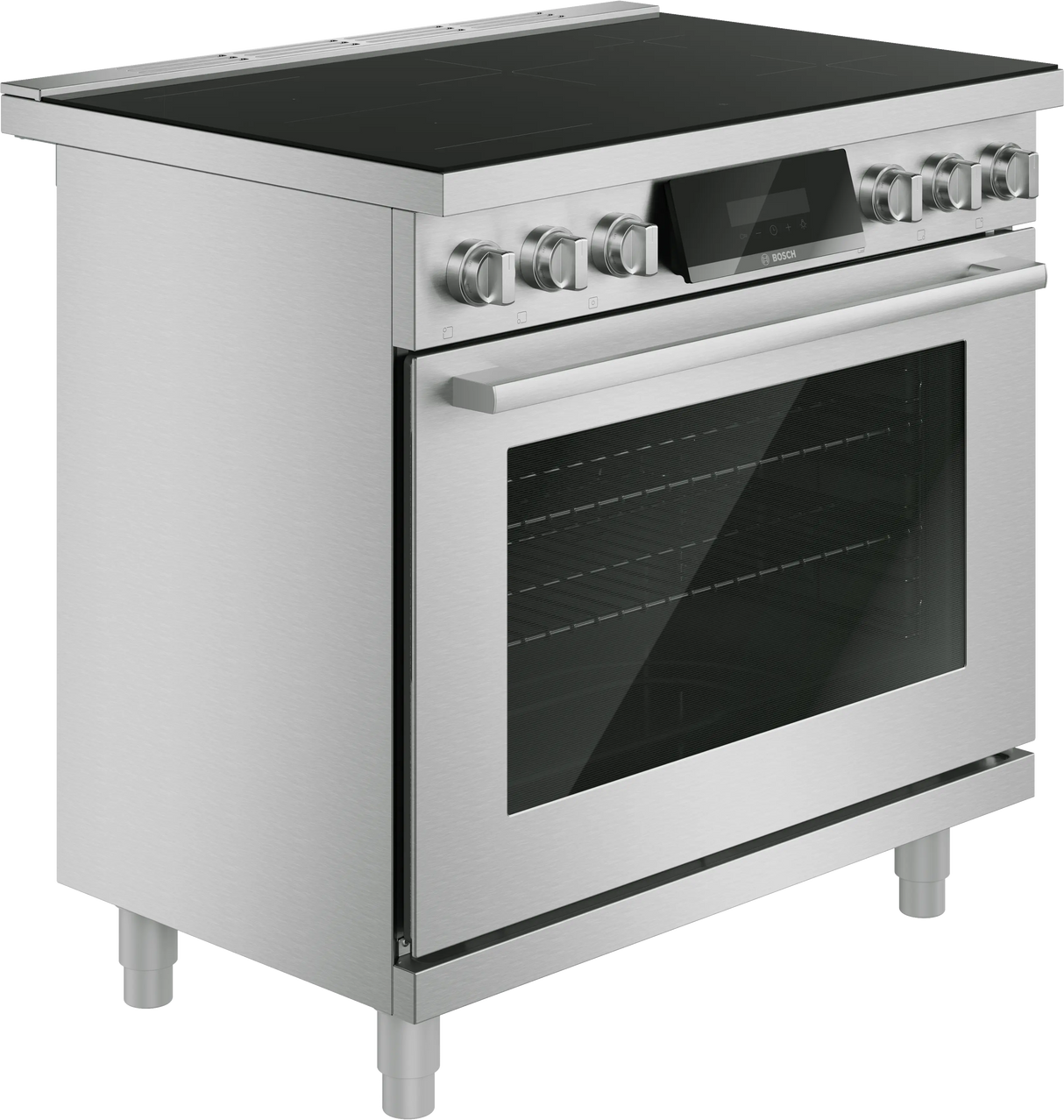 Bosch HIS8657U induction range cooktop detail