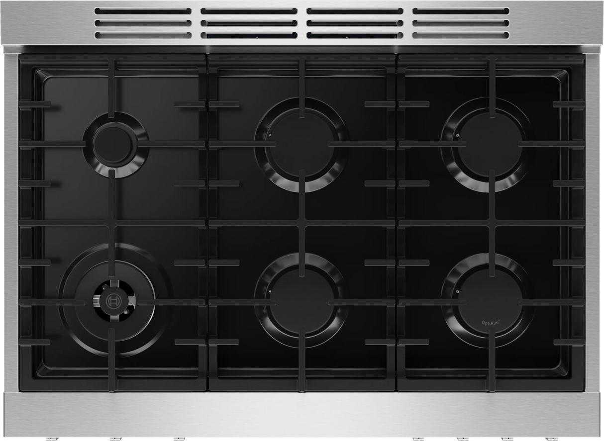 Bosch HDS8657U dual fuel range oven interior