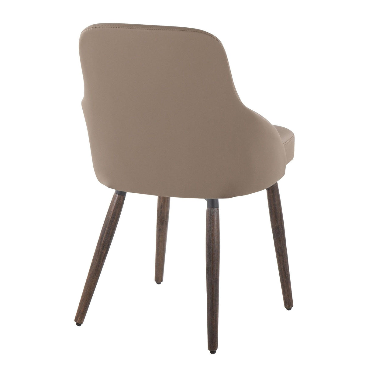 York - Upholstered Chair (Set of 2) - Dark Walnut Wood Legs