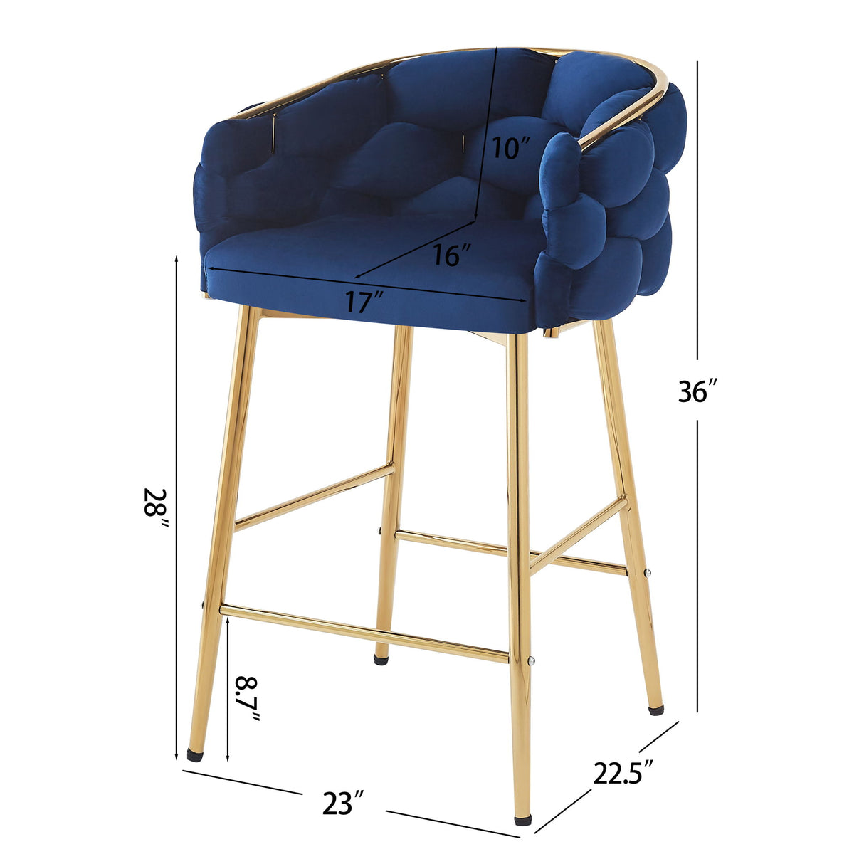 Modern Counter Stools (Set of 2)