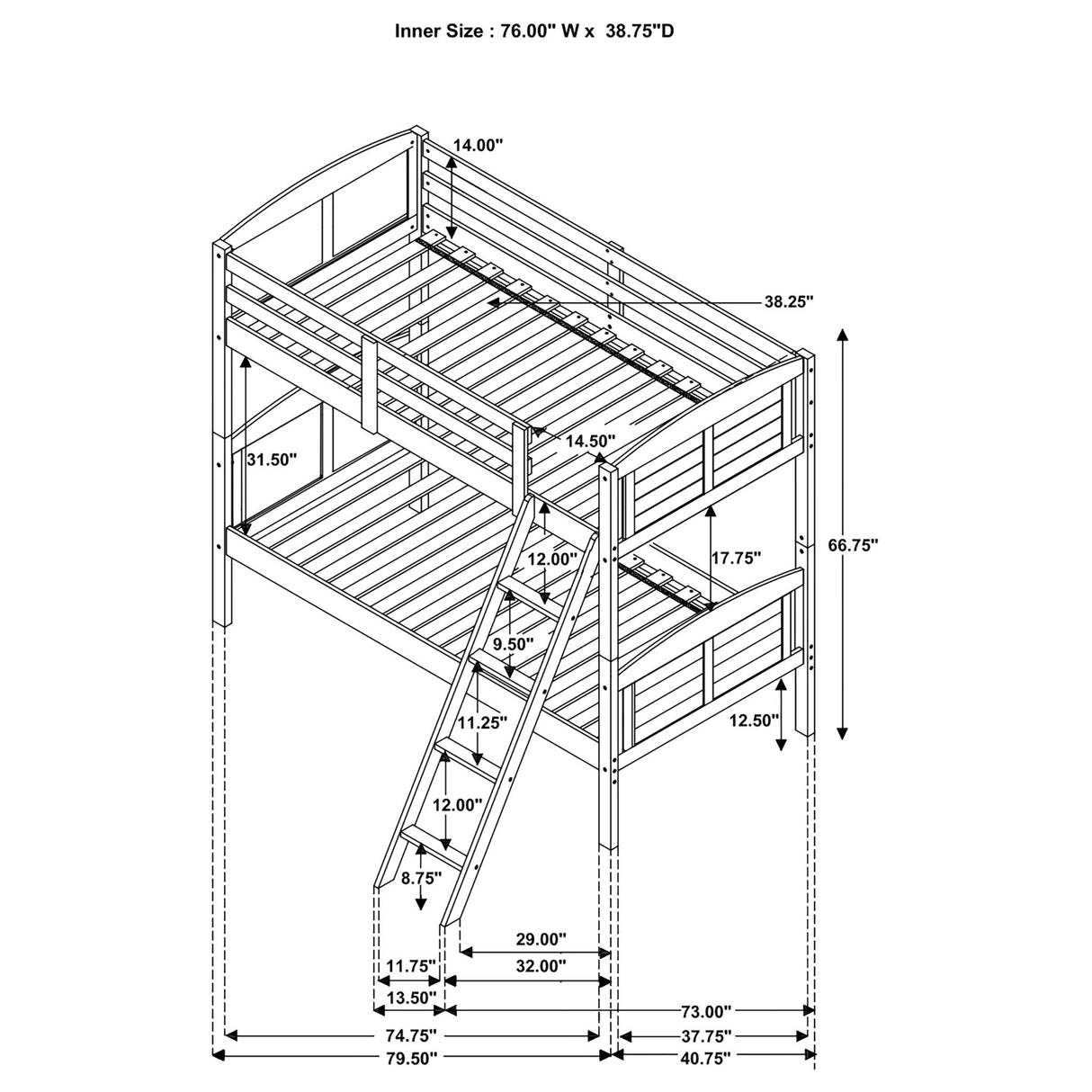 Wiley - Bunk Bed With Ladder