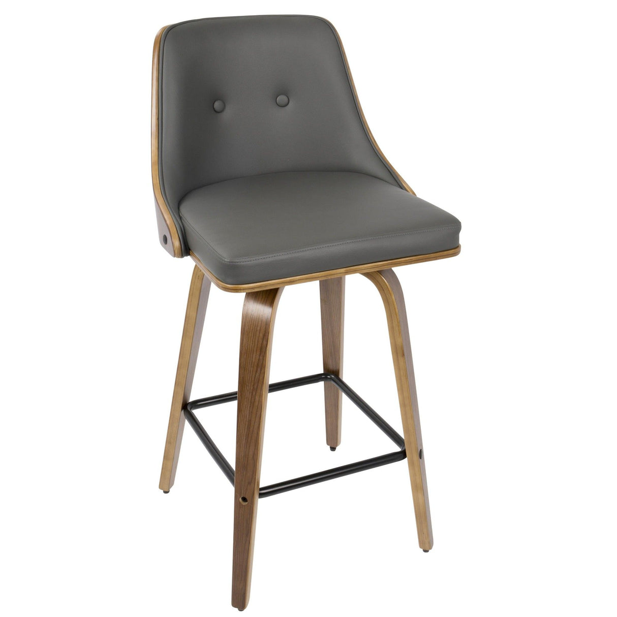 Gianna - Counter Stool (Set of 2) - Walnut Frame