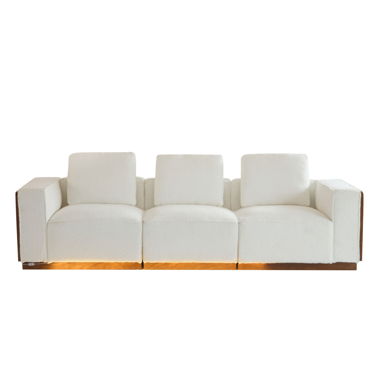 Chita - Sectional Sofa 3 Seater With Light Strip - Beige