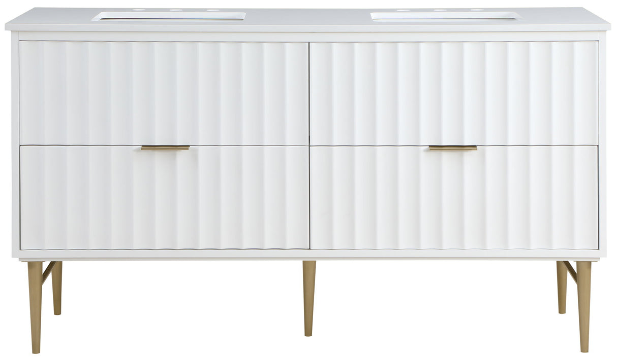 Modernist - Bathroom Vanity With Gold Legs
