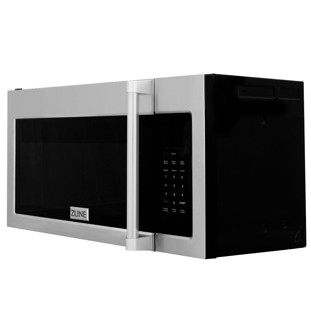 ZLINE 30 in. Kitchen Package Stainless Steel Gas Range and Over The Range Microwave with Modern Handle (2KP-SGROTR30) - (2KPSGROTR30) -