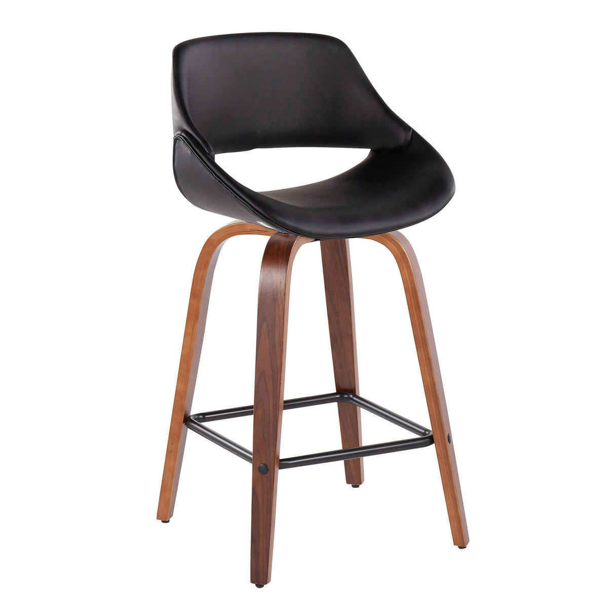 Fabrizzi - Counter Stool With Square Footrest (Set of 2)