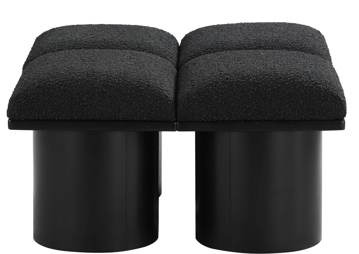 Pavilion - 4 Piece Modular Bench With Black Base