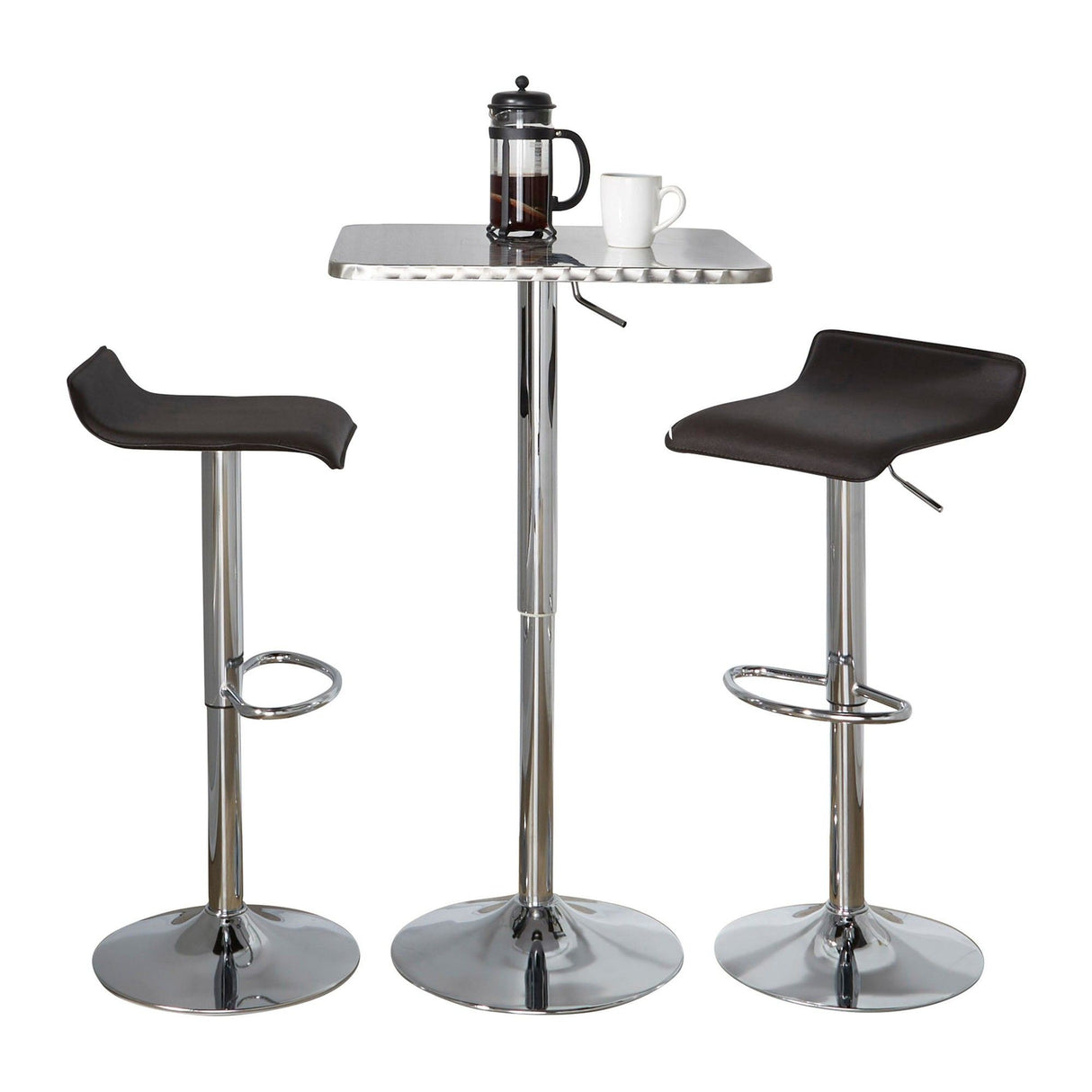 Ale - Square Bar Set - Chrome Metal
