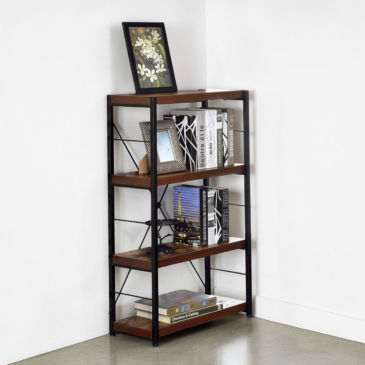 Bob - Bookshelf - Weathered Oak / Black