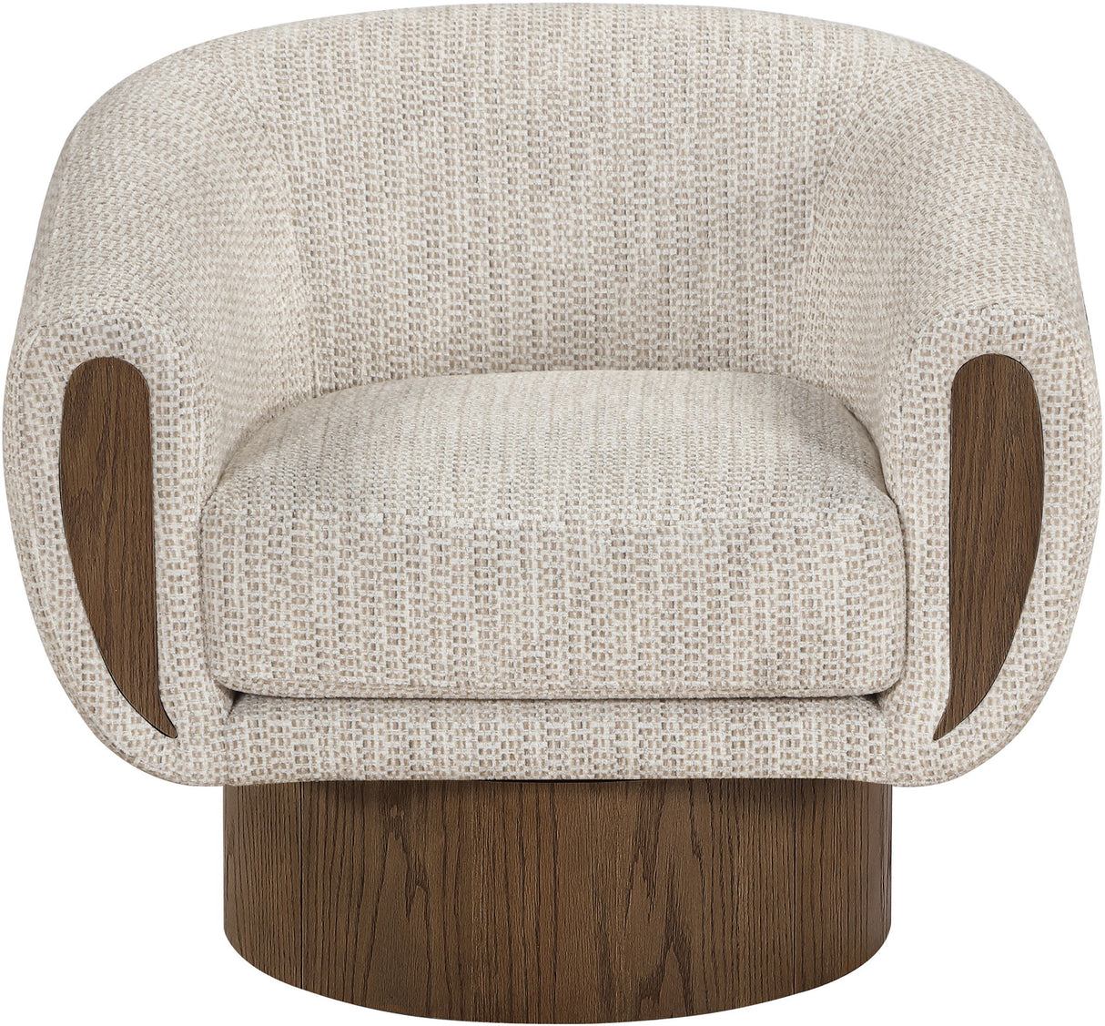 Avella - Interwoven Fabric Swivel Accent Chair