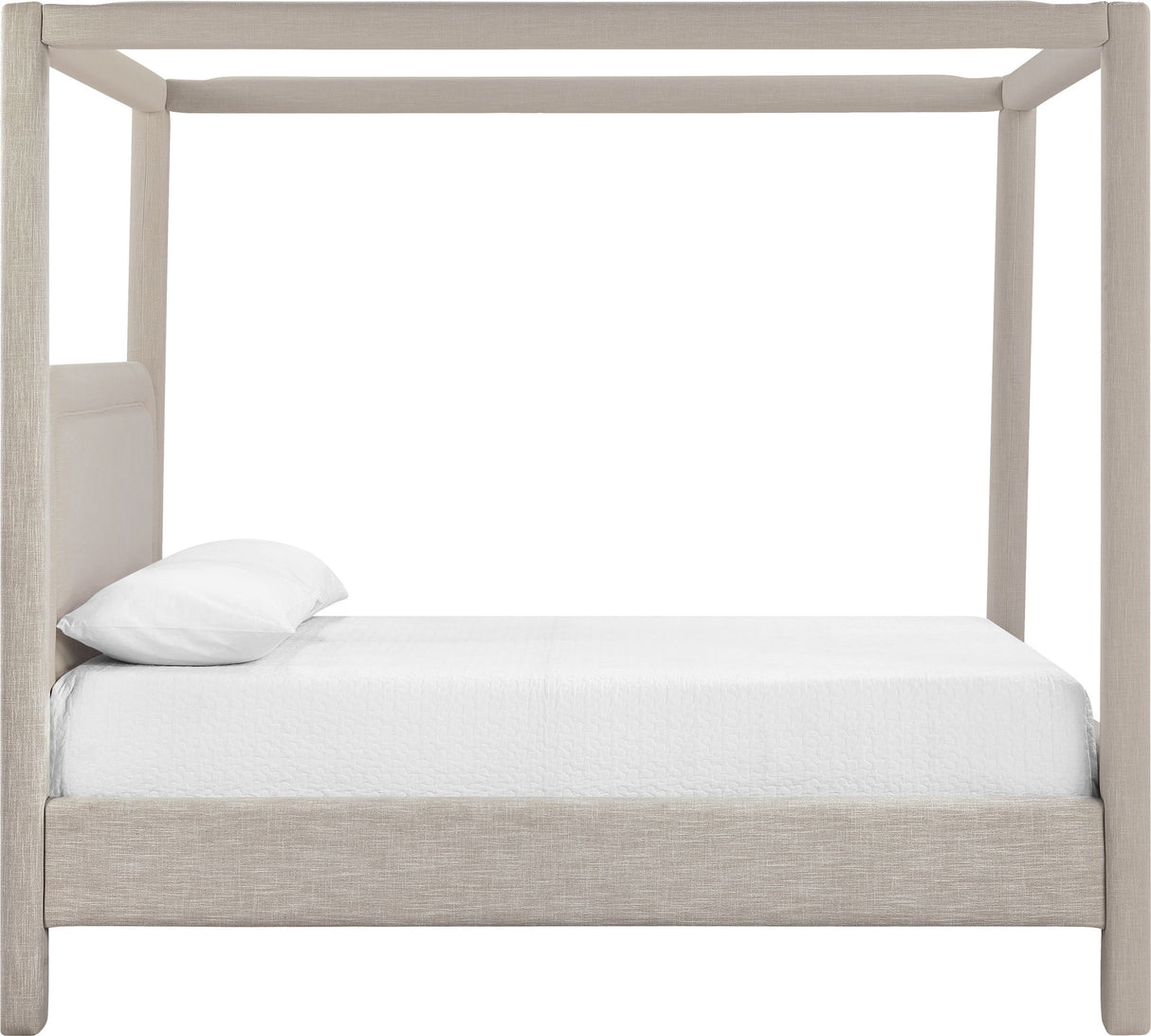 Salina - Linen Textured Fabric Upholstered Bed