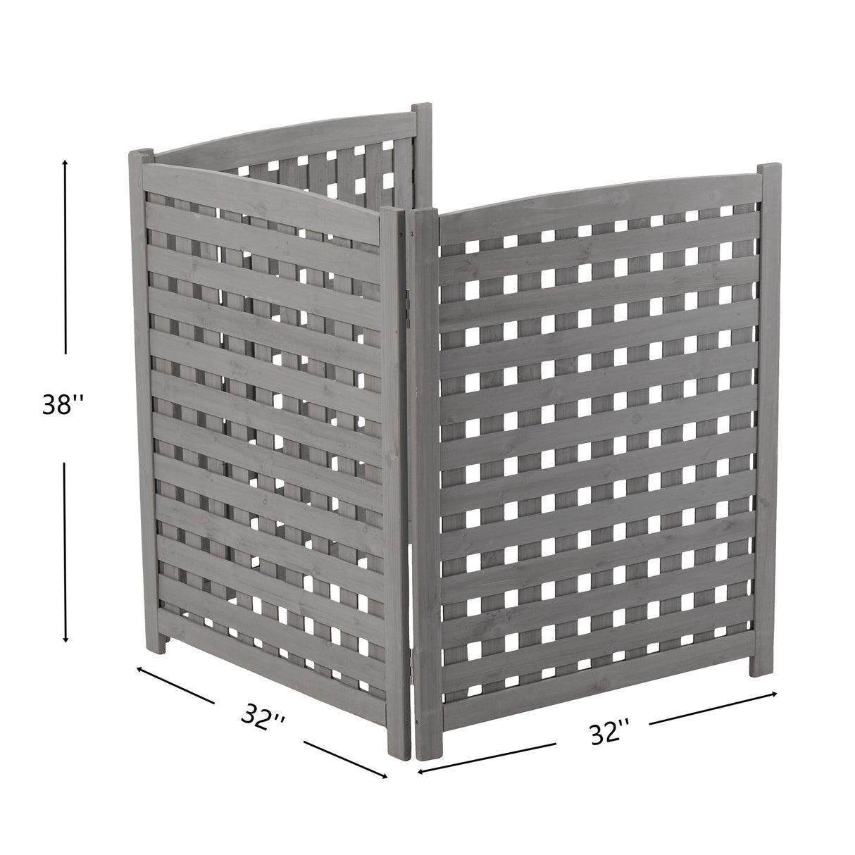 3 Panel Outdoor Air Conditioner Fence Screen