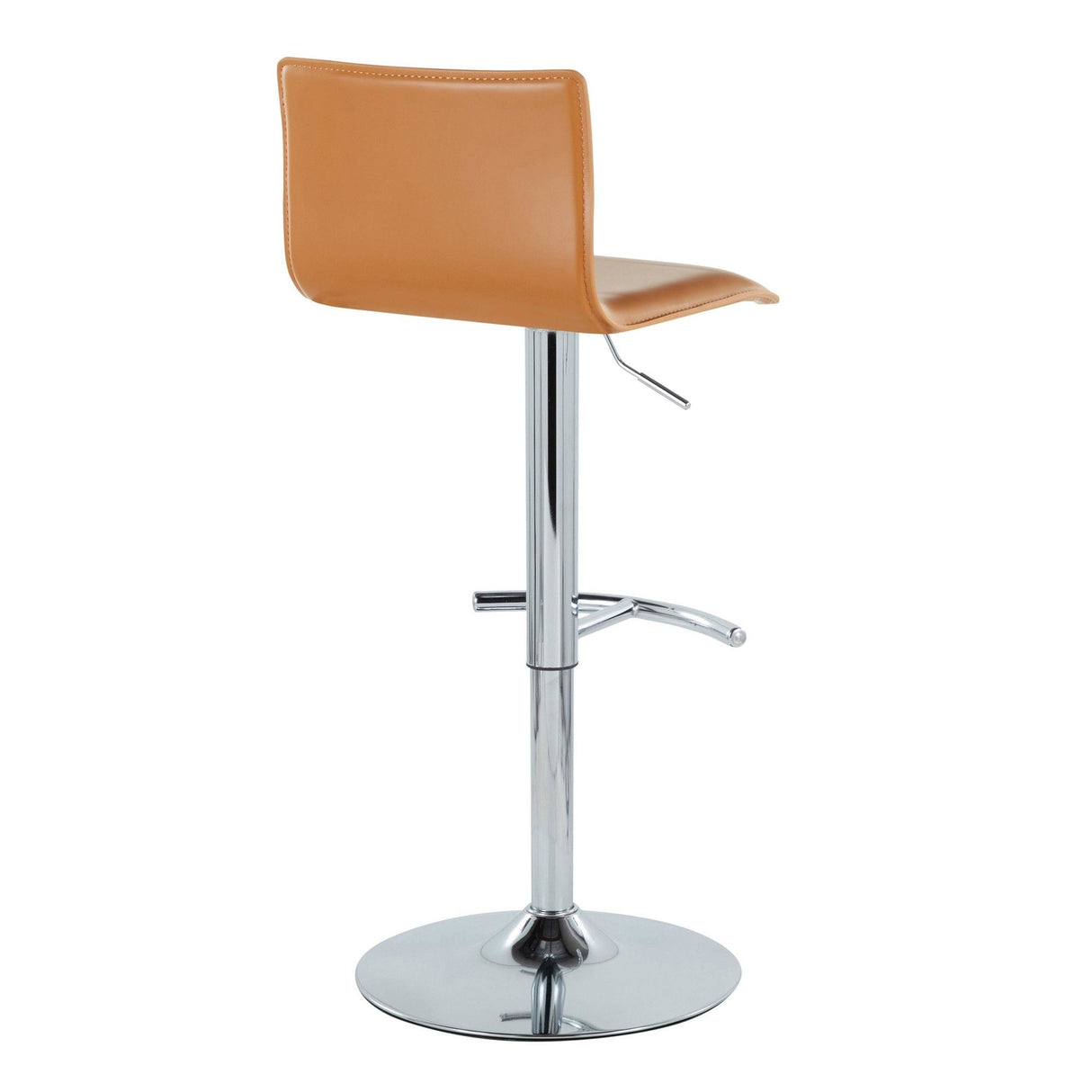 Mara - Adjustable Barstool (Set of 2) - Chrome Metal
