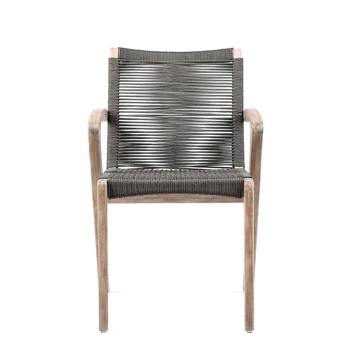 Oasis And Brielle - Outdoor 5 Piece Light Eucalyptus And Concrete Dining Set