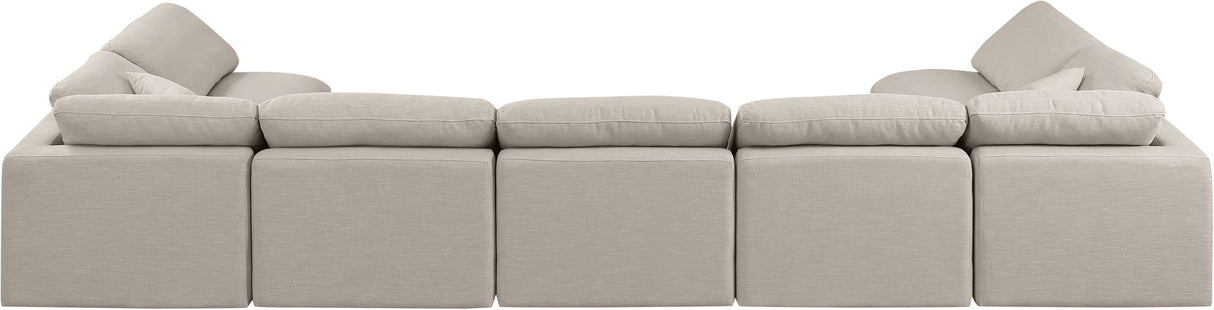 Indulge - Linen 7 Piece Modular U-Shaped Sectional