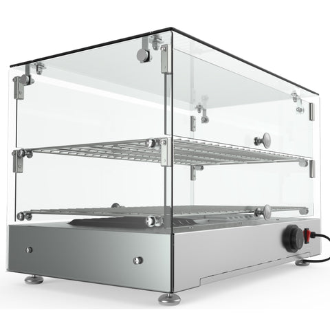 22 in. Glass Countertop Display Warmer, 1.7 cu. ft. HDC-1.7C.
