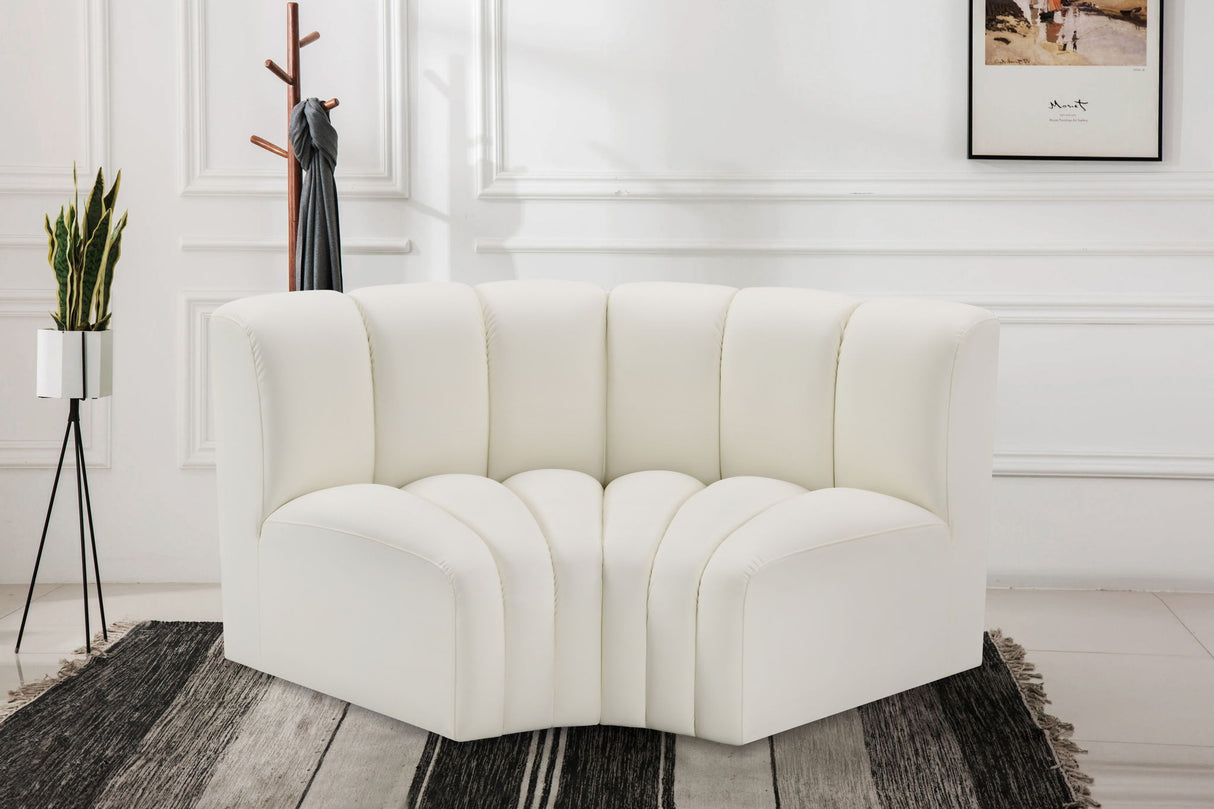 Arc - Faux Leather 2 Piece Modular Sofa