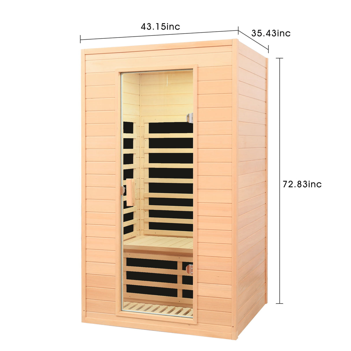 Hemlock Far Infrared Roof Embedded Indoor Sauna Room