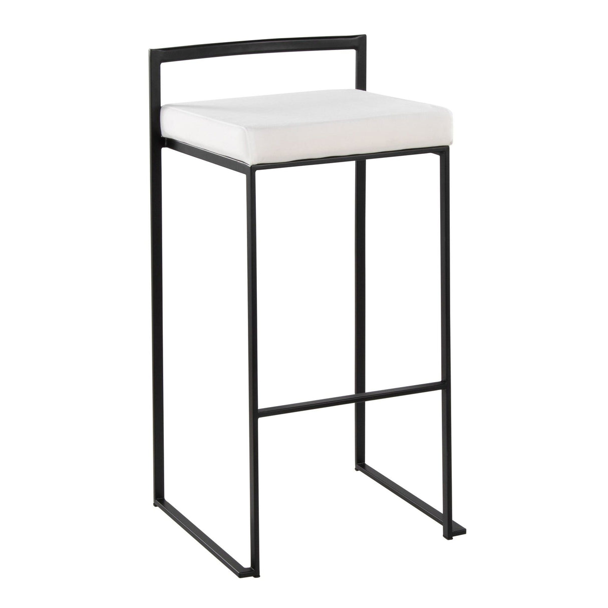 Fuji - Stackable Barstool - Black Metal