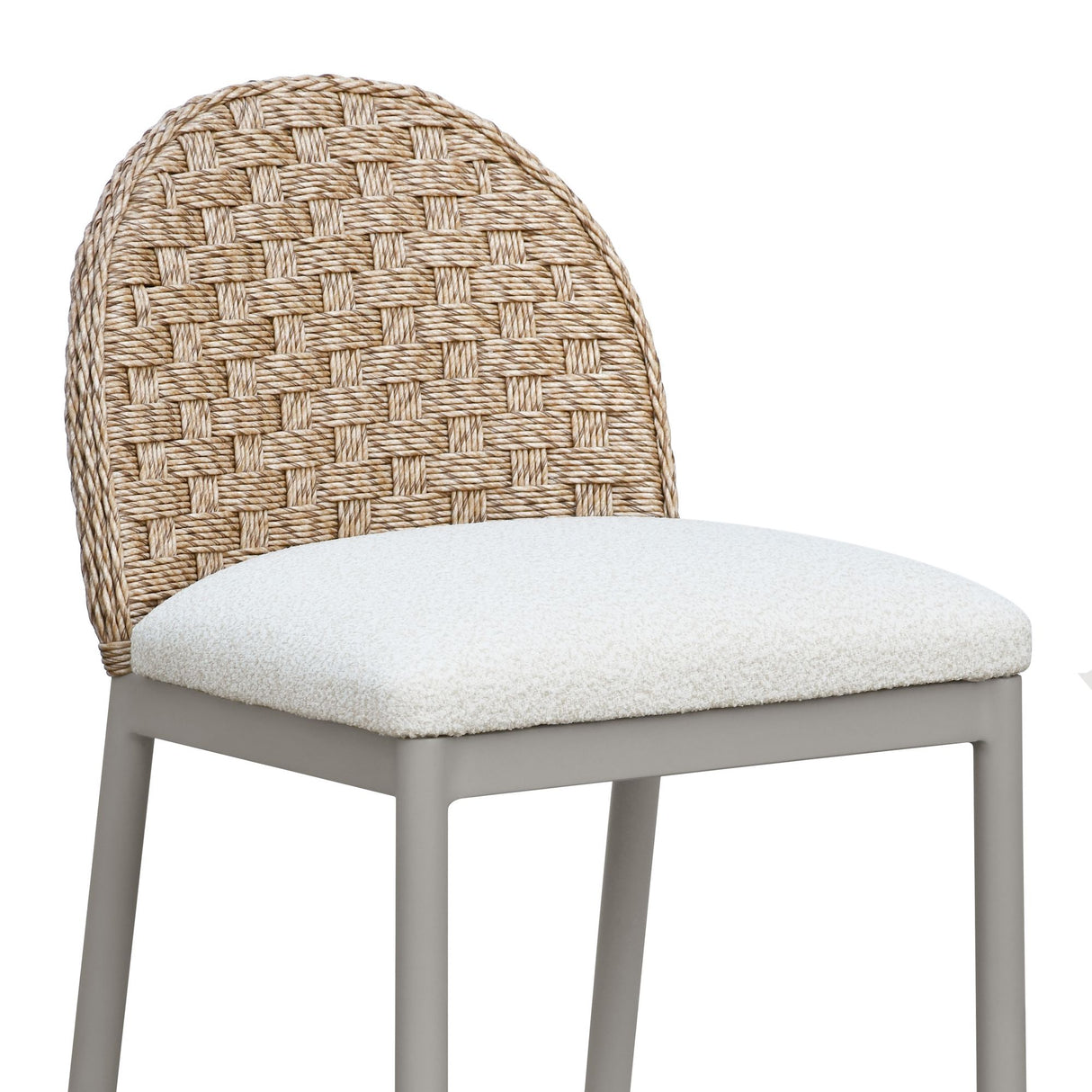 Kobalt - Counter Height Outdoor Barstool - Ivory