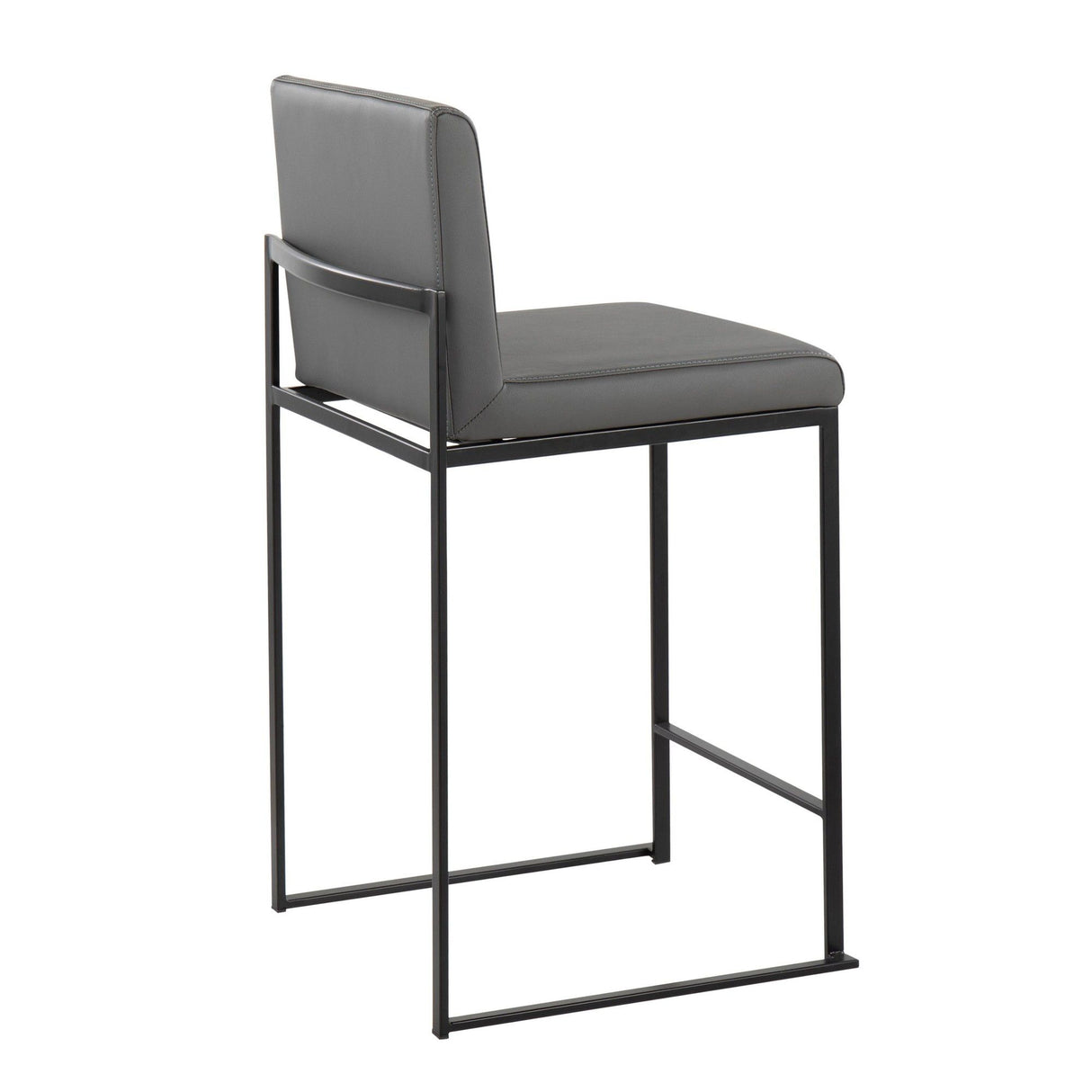 Fuji - High Back Counter Stool - Black Legs