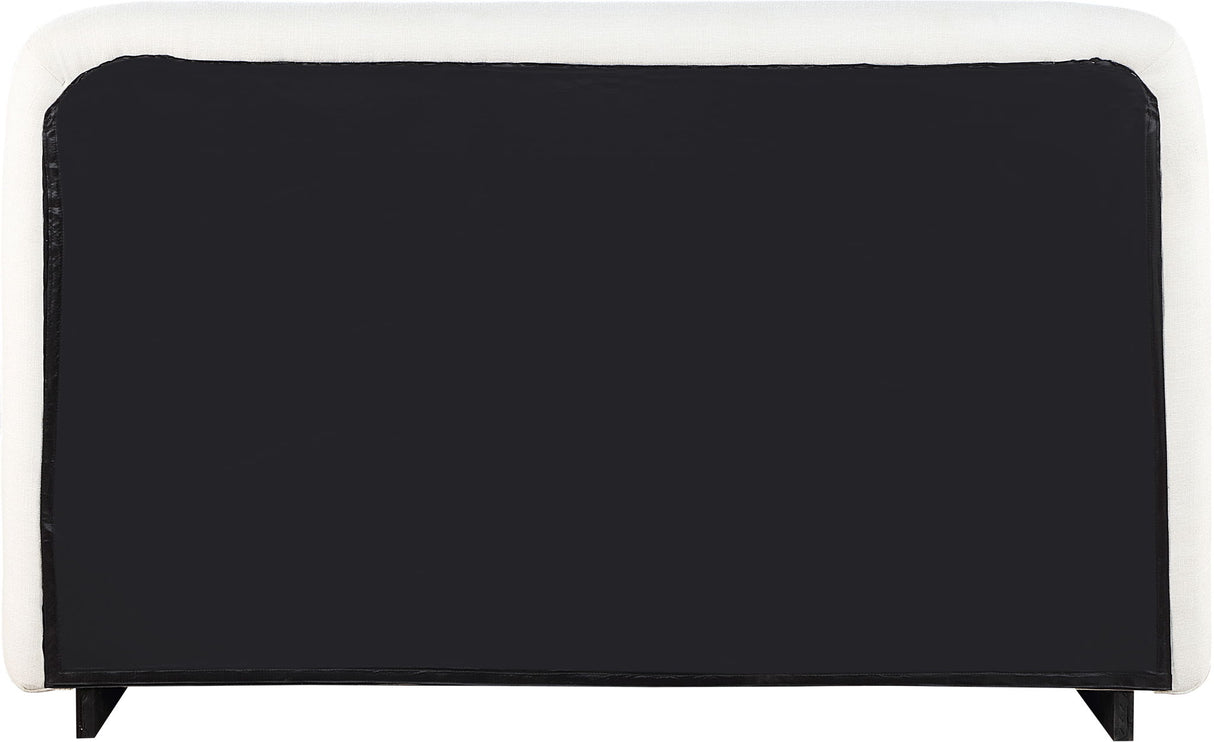 Rigby - Linen Bed With Natural Base