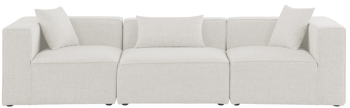 Cube - Linen Modular 3 Seat Sofa