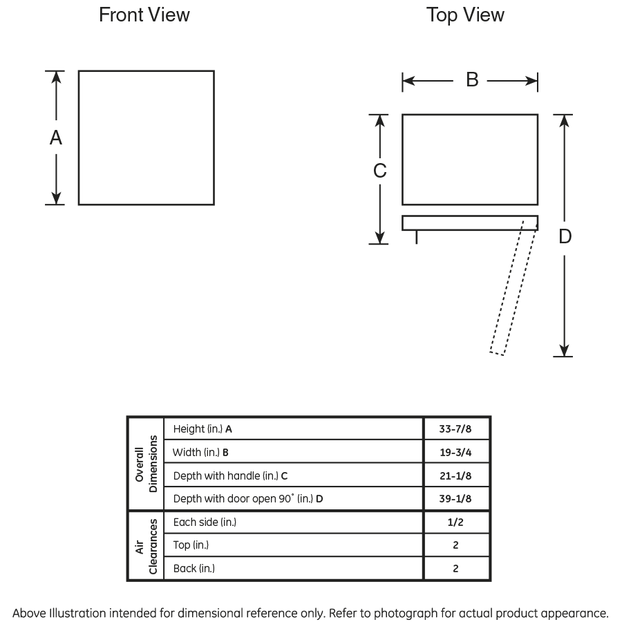 GE GME04GGKBB - ENERGY STAR(R) Compact Refrigerator - Black