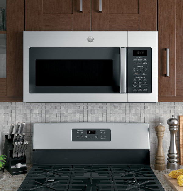 GE 1.7 Cu. Ft. Over-the-Range Sensor Microwave Oven, Stainless Steel - JVM6175SKSS