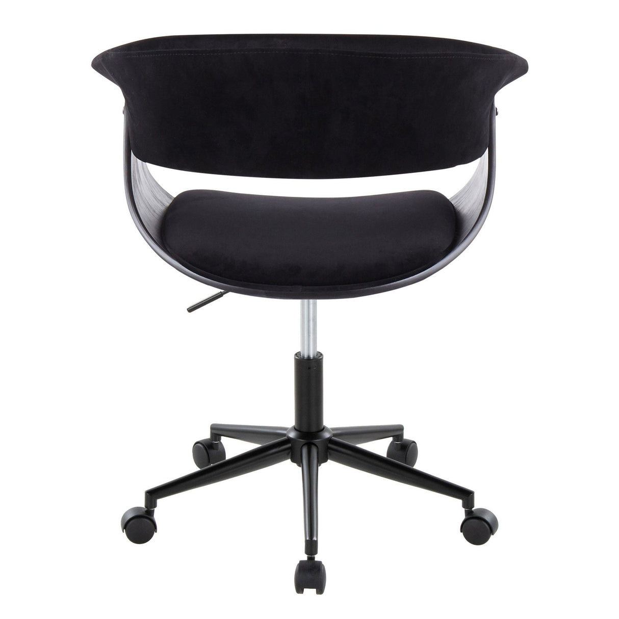 Vintage Mod - Office Chair - Black Velvet