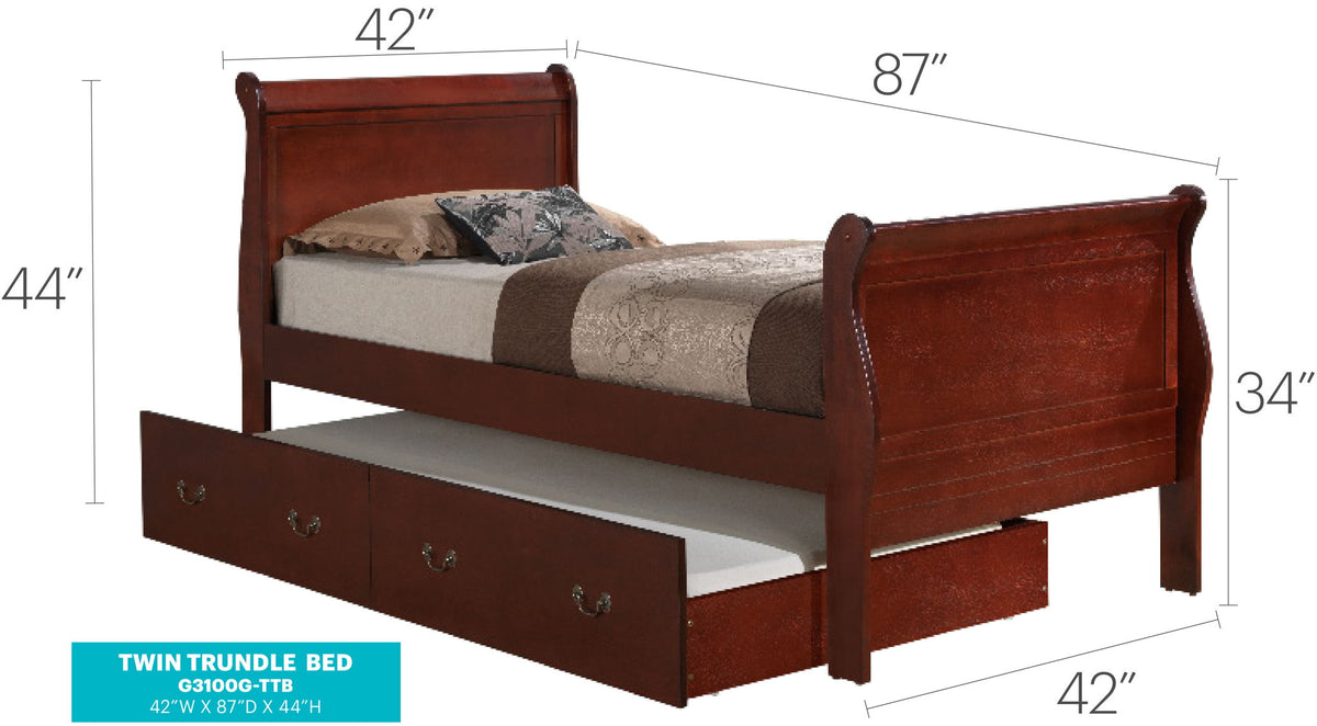 Elegant Trundle Bed With Timeless Charm