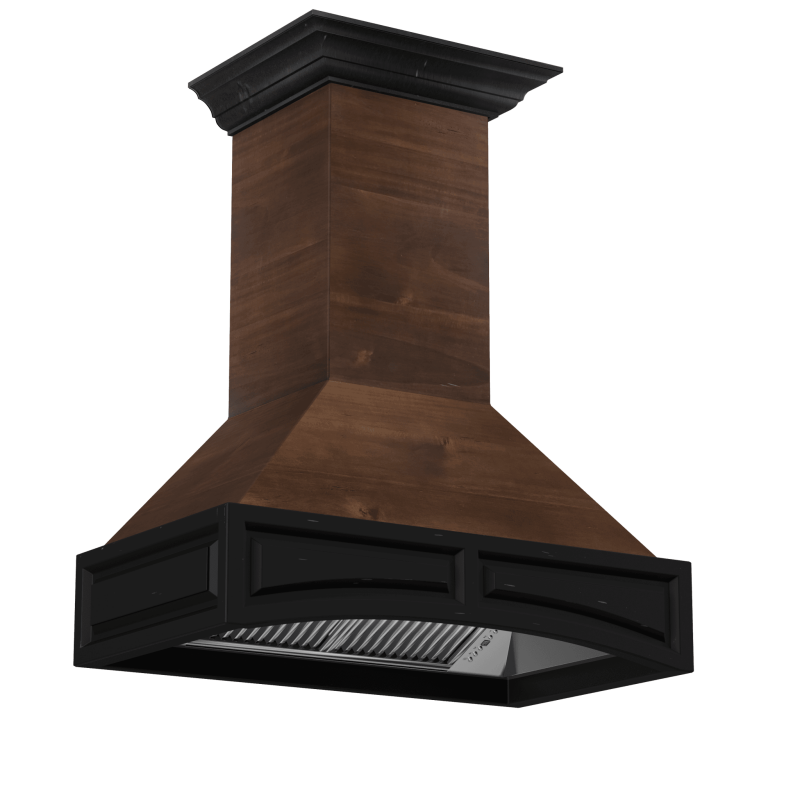 Wooden Wall Mount Range Hood - Includes Dual Remote Motor (321AR-RD) - 42 Inch / 700 - (321ARRD42) -