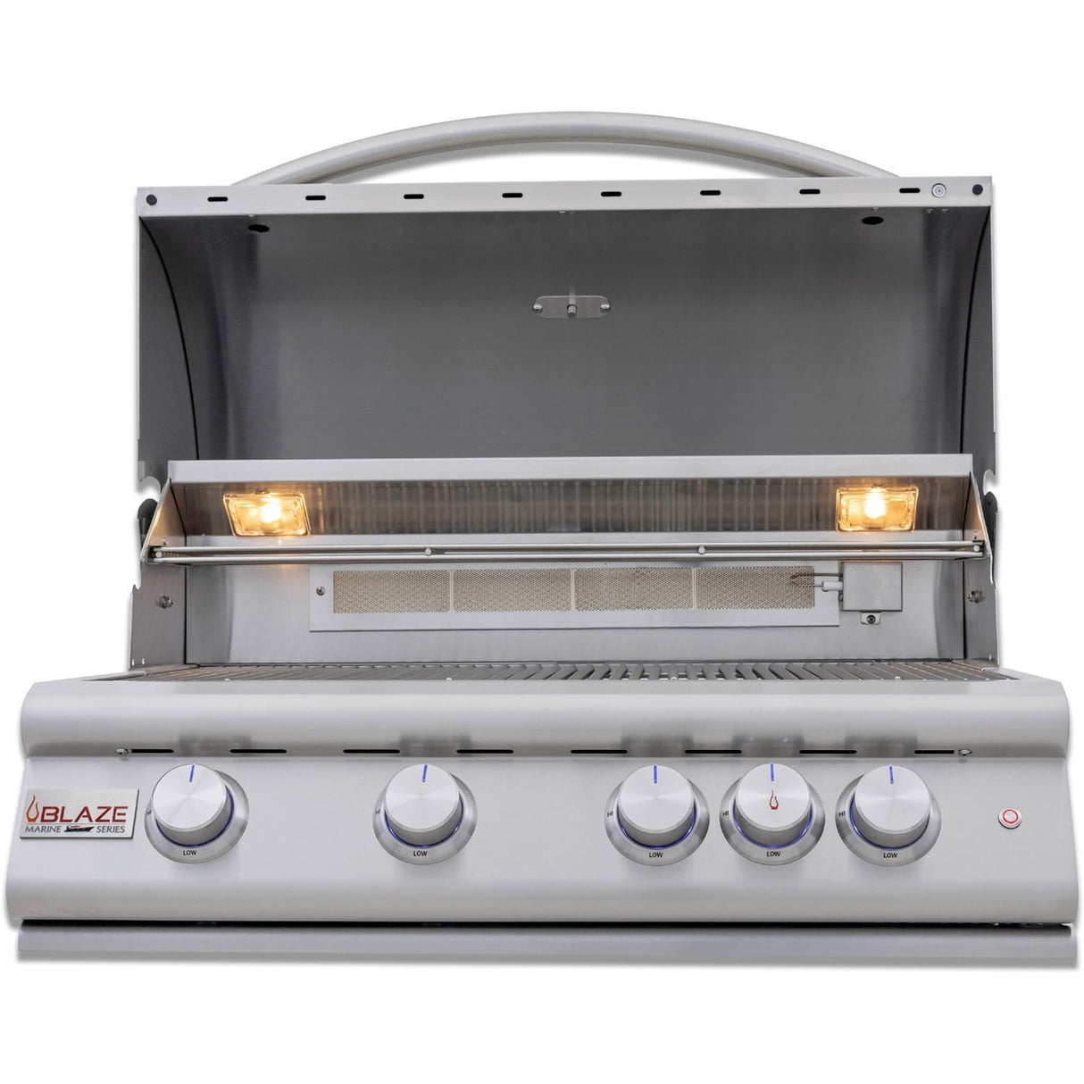 Blaze Sunset 10-Ft Outdoor Kitchen Island w/ 32-Inch Marine Grade LTE+ Propane Grill, Sink in Gunmetal w/ Keon Countertop