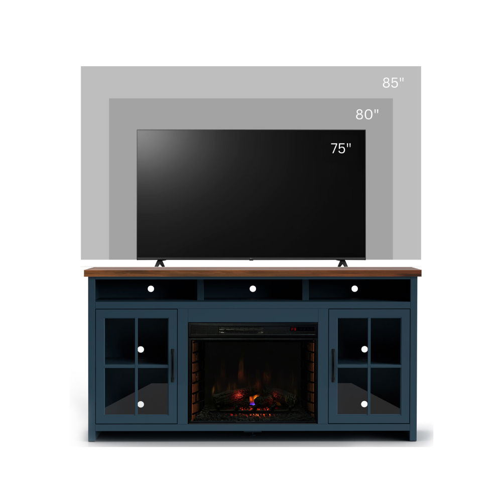 Nantucket - 74" Fireplace TV Stand Console