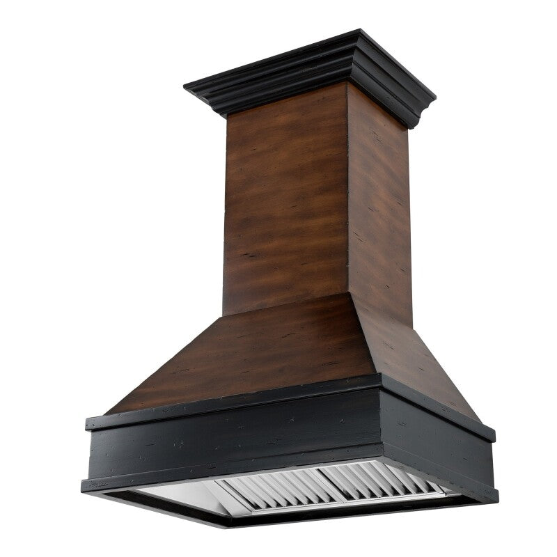 36" Ducted Wooden Wall Mount Range Hood and Hamilton - 36 inch - (329AH36) -