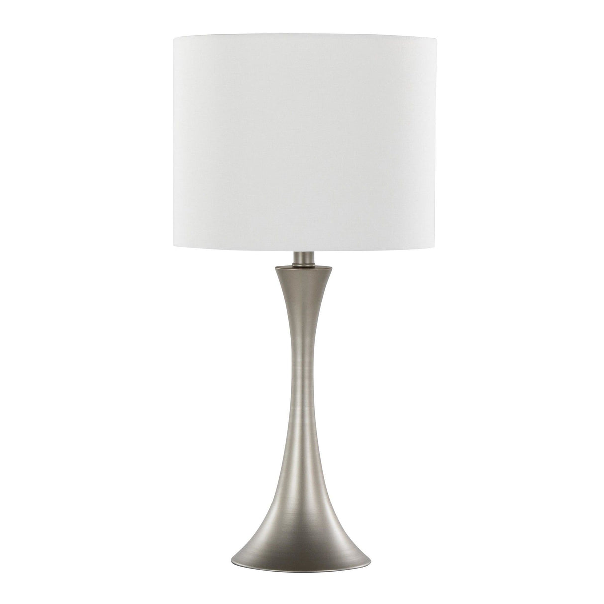 Lenuxe - 24" Metal Table Lamp (Set of 2) - Steel Base