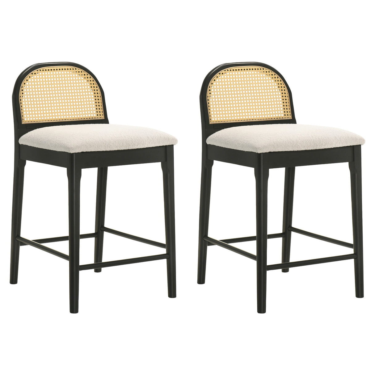 Lucio - Modern Farmhouse Wood Counter Height Kitchen Bar Stool