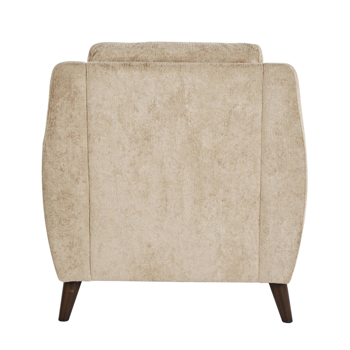 Carly - Upholstered Contemporary Armchair - Espresso Wood