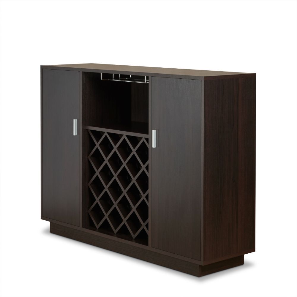 Hazen - 34.84" Wine Cabinet - Espresso