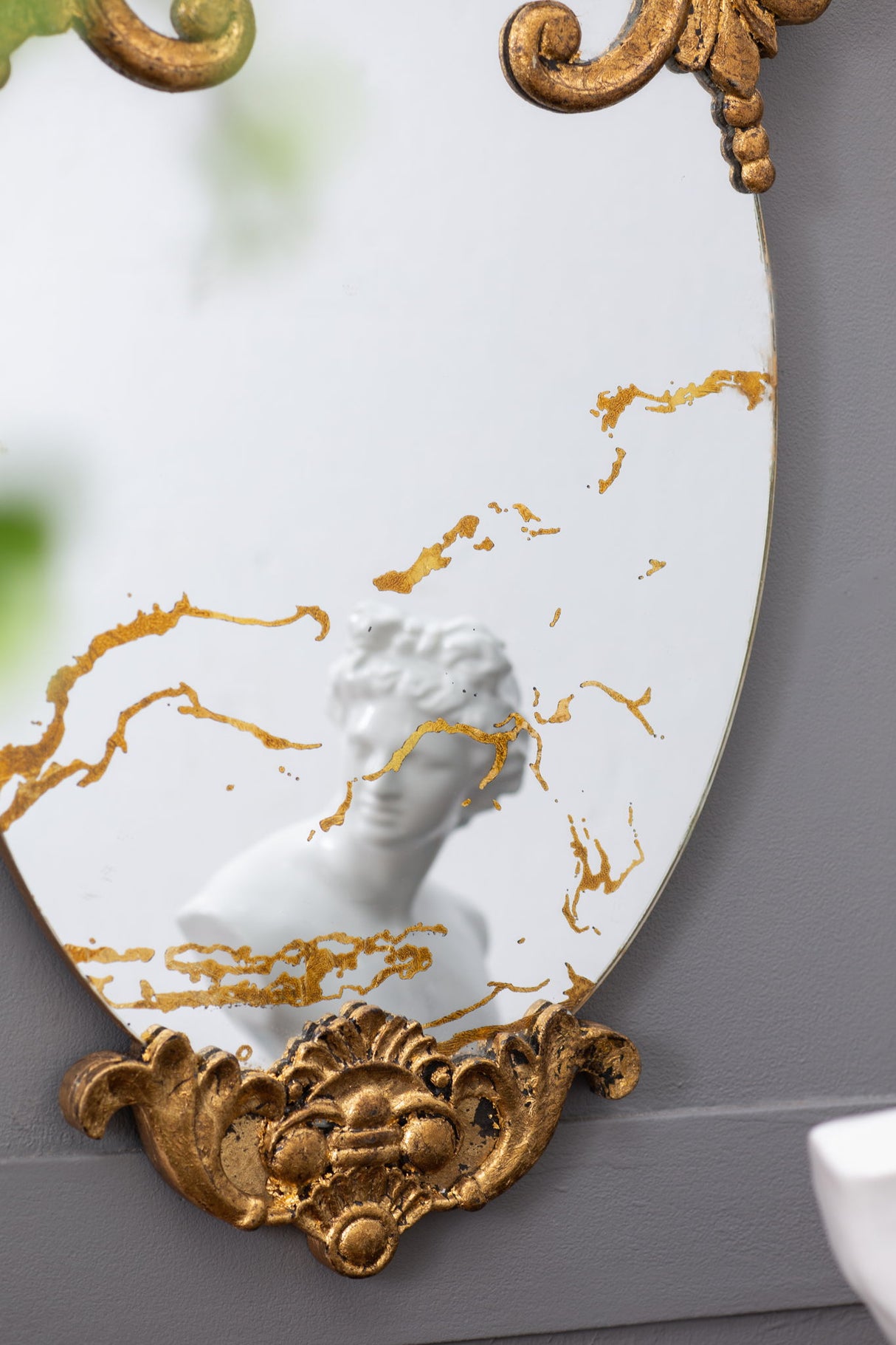 Decorative Oval Wall Mirror, Accent Mirror For Living Room, Entryway, Bedroom