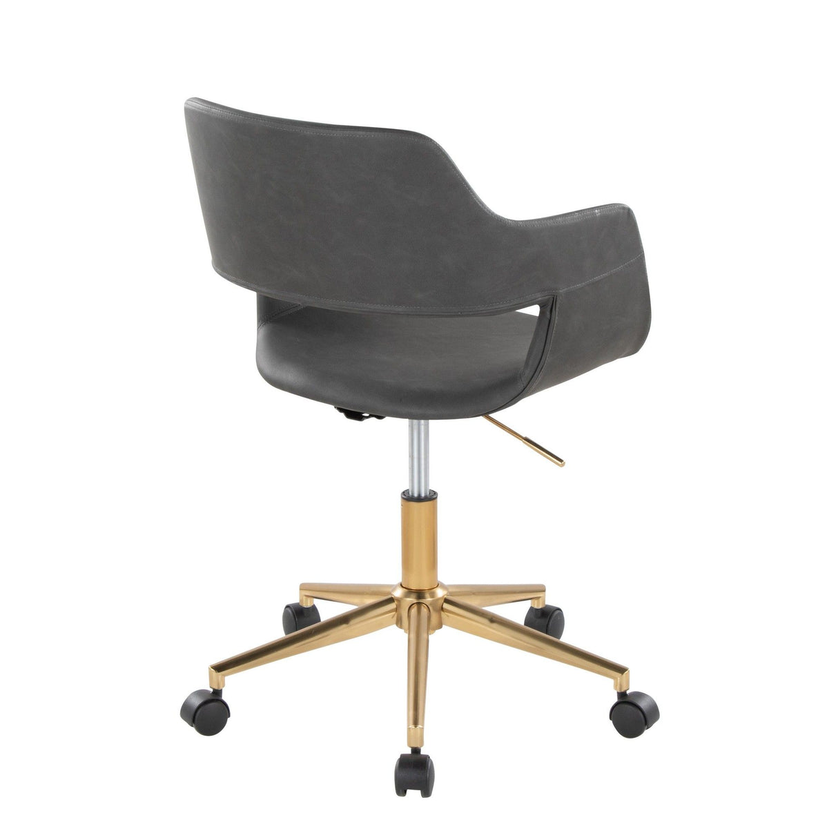 Margarite - Task Chair - Gold Metal